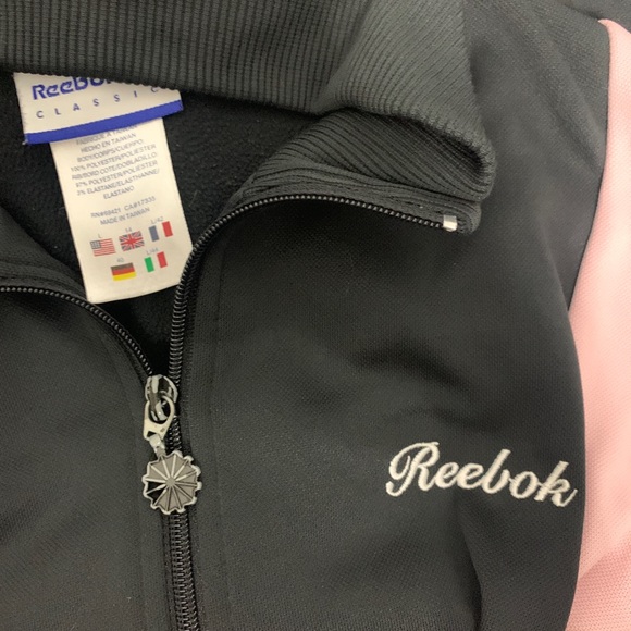 Large Reebok Black and Pink Track Jacket - Picture 8 of 8